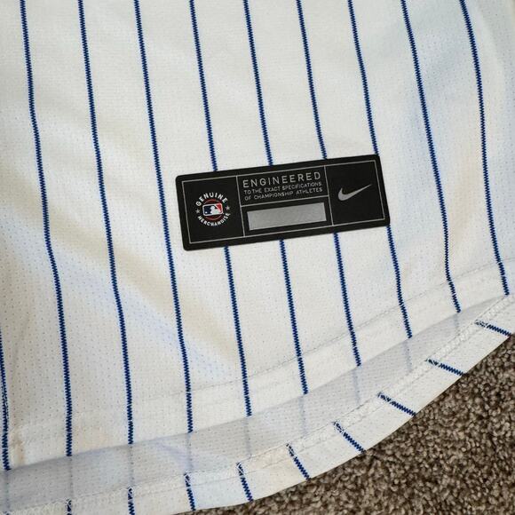 NIKE New York Mets Jersey #1 NWT Size Medium DriFit Engineered Jeff McNeil White - Picture 5 of 16